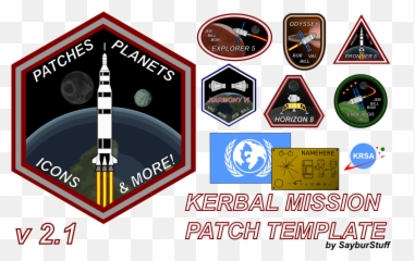 Kerbal Mission Patch Template V2 - Kerbal Space Program Patch Png,Kerbal Space Program Logo
