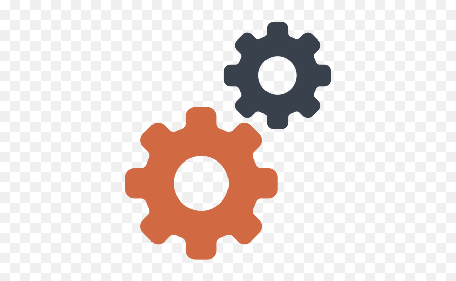 Two Gear Icon - Privacy And Security Png,Gear Icon Transparent