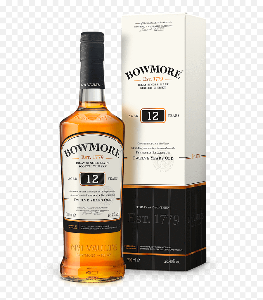 Spirits U2013 Tagged Scotch Whisky Goodtimes - Bowmore Islay Single Malt Scotch Whisky 12 Years 700ml Png,Buchanan's Png