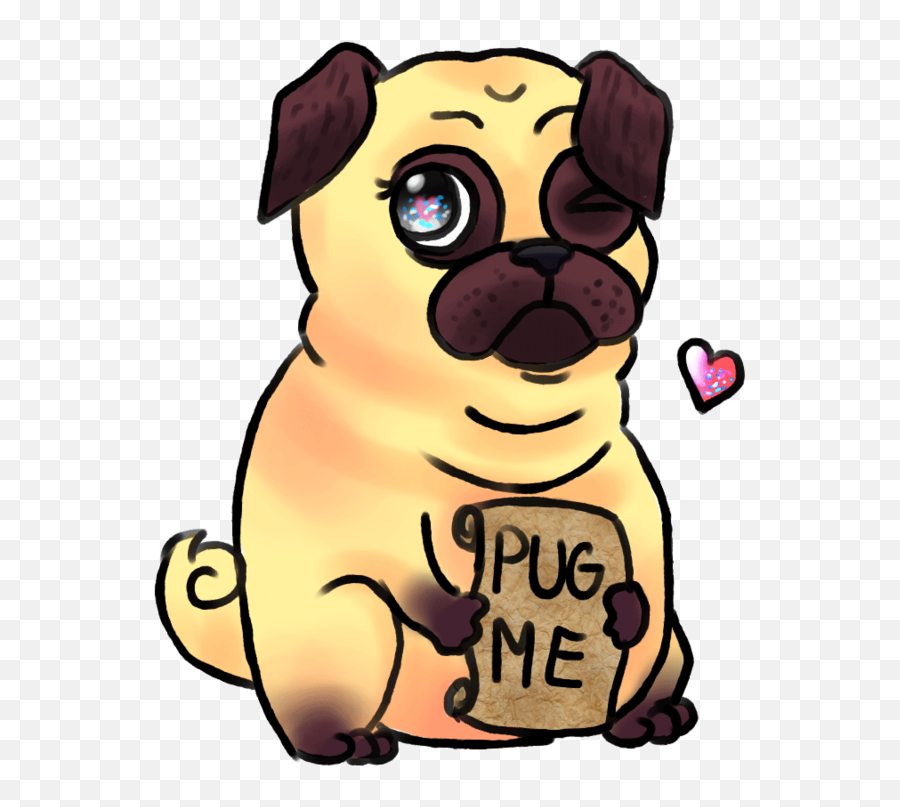 Pug Clipart Puppy Transparent Cartoon - Jingfm Anime Pug Png,Pug Transparent