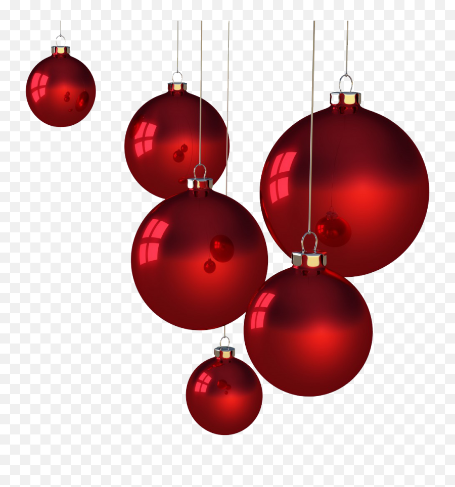Red Christmas Ornaments Santa Claus - Christmas Baubles Transparent Background Png,Red Christmas Ornament Png