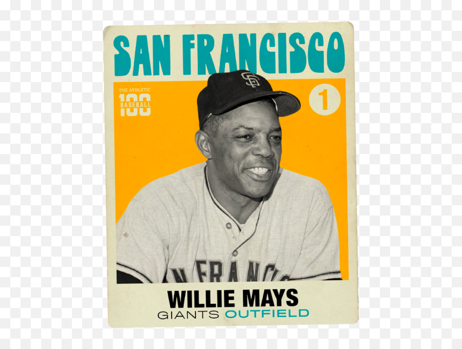 The Baseball 100 No 1 Willie Mays U2013 Athletic - For Baseball Png,Billy Mays Png