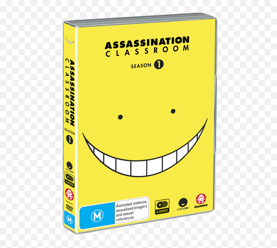 Assassination Classroom Complete Season 1 - Dvd Wide Grin Png,Assassination Classroom Logo