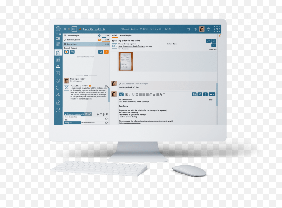 Agent Desktop - Office Equipment Png,Desk Top Phone Icon