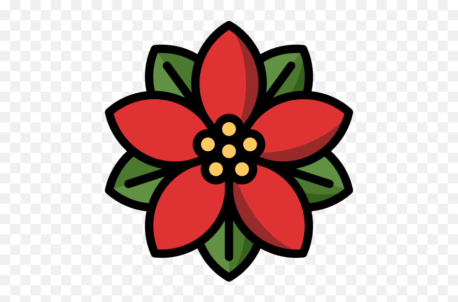 Poinsettia - Floral Png,Poinsettia Icon Png
