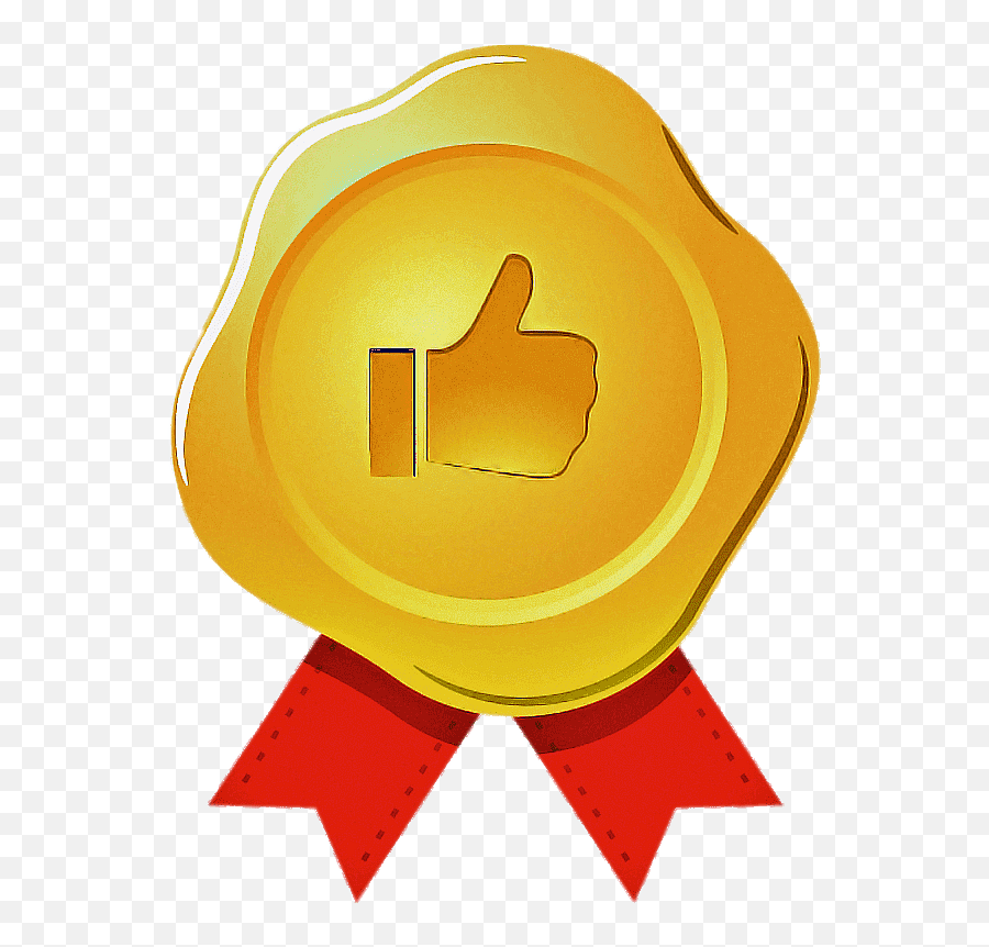 Recommended Thumb Golden Medal - Clip Art Png,Recommended Icon