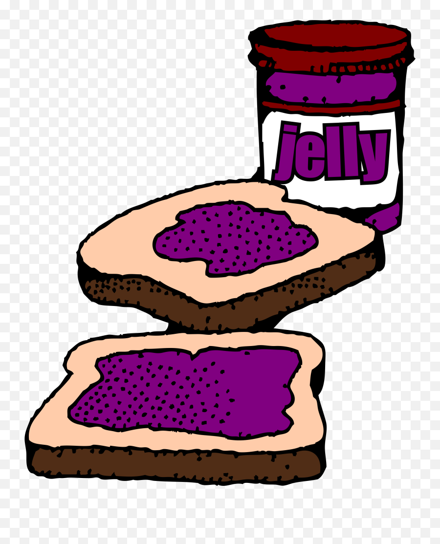 Jar Clipart Grape Jelly - Jelly Sandwich Clip Art Png,Jello Png