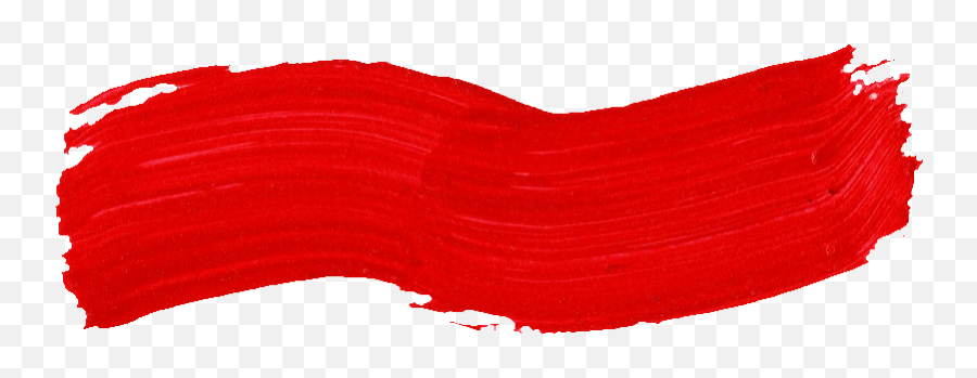 59 Red Paint Brush Stroke (PNG Transparent)