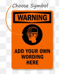 Custom Warning Hard Hat And Ear Protection Sign - Restaurante Flor Do Arneiro png