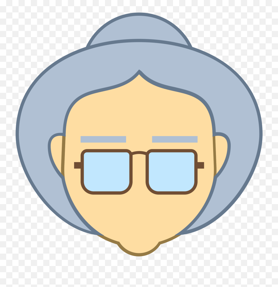 Old Woman Icon Transparent Png Image - Older Woman Icon Png Transparent,Old Lady Png