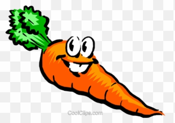 Cartoon Carrot Royalty Free Vector Clip Art Illustration - Carrot Clipart With Face Png,Carrot Transparent Background