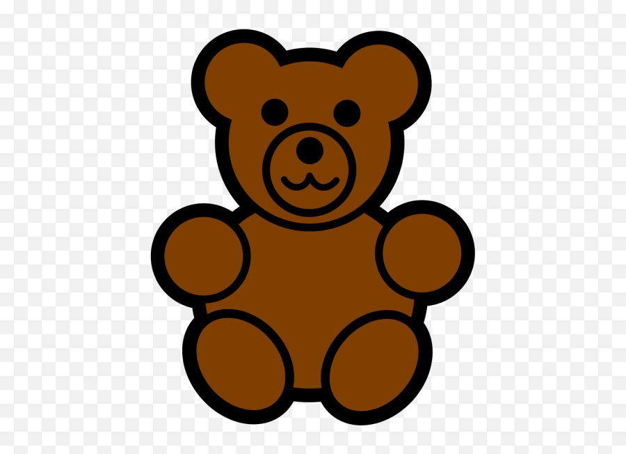Easy Cartoon Teddy Bear Transparent Png - Easy Cartoon Teddy Bear,Teddy Bear Clipart Png