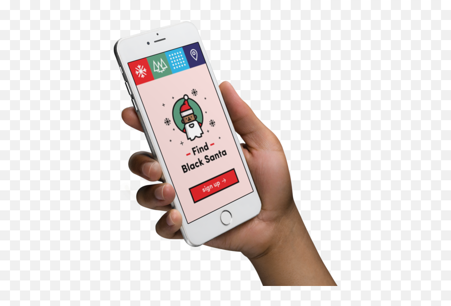 Find Black Santa An Interview With The Mobile App Creator - Language Png,Iphone App Icon Mockup Psd