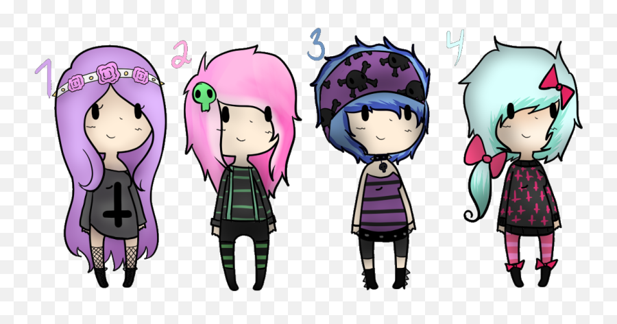 Download Hd Pastel Goth Adoptables By - Goth Subculture Png,Pastel Goth Png