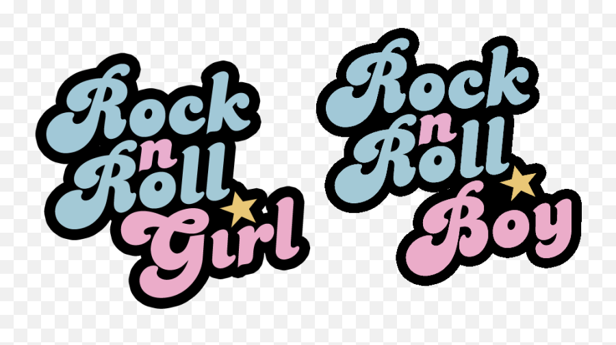 Rock N Roll Girl And Boy Shirt Logo - Finding Nemo Rock N Rock N Roll Girl Png,Rock N Roll Icon