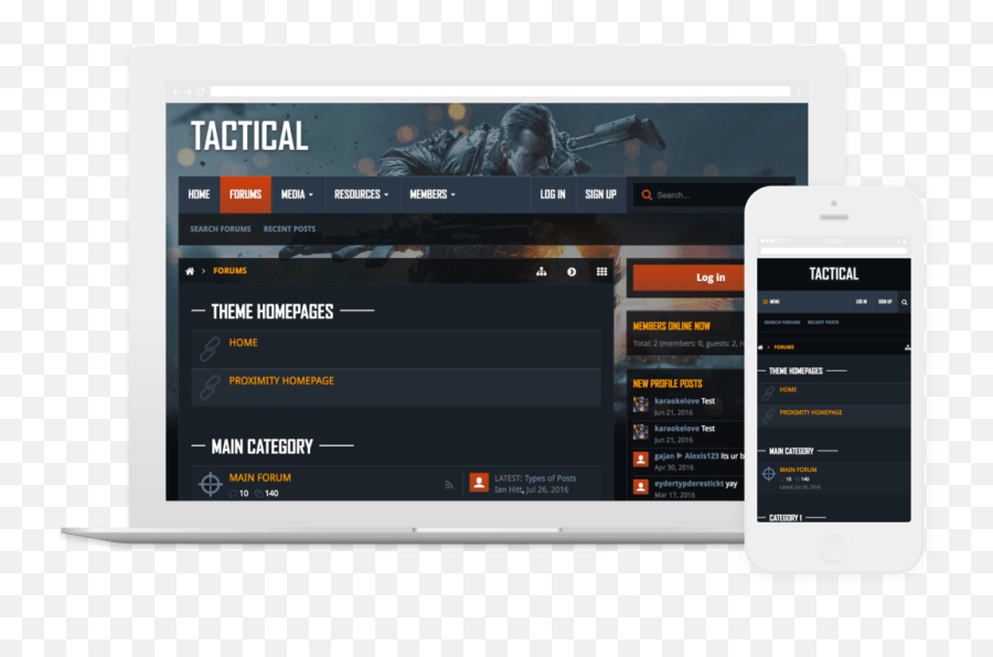 Tactical Xenforo 1 Theme U2014 Themehouse - Screenshot Png,Starcraft 2 Logo