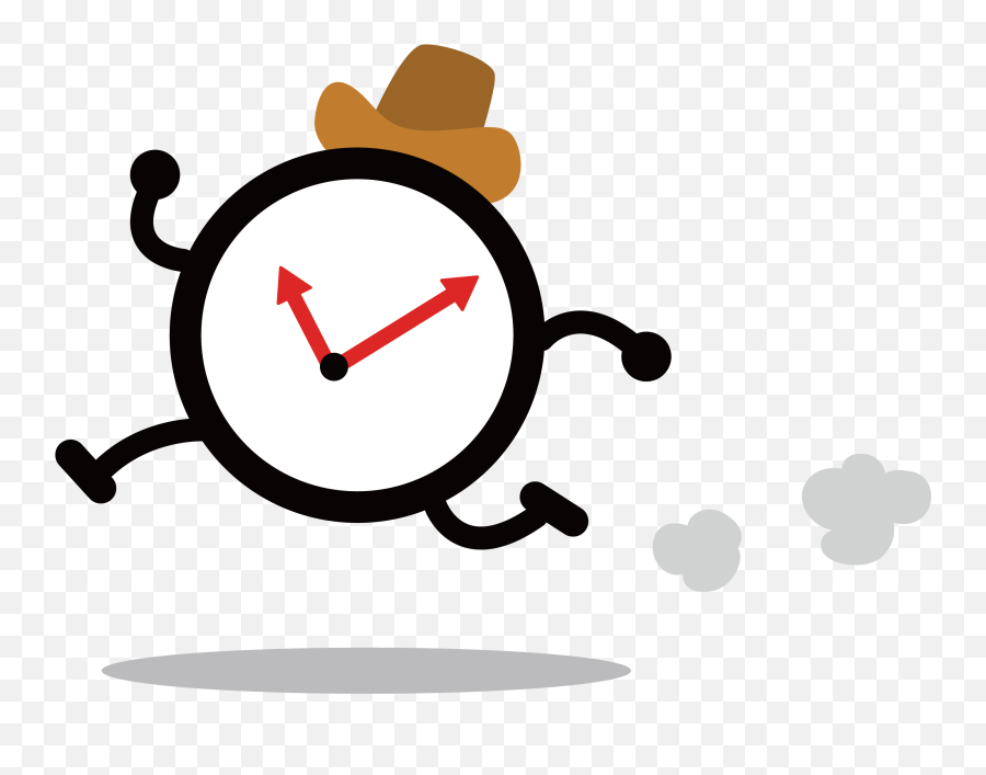 Download Hd Alarm Clock Clip Art - Clock Running Png,Running Clipart Png