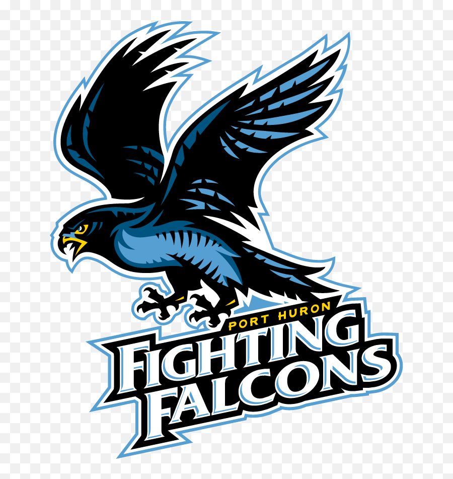 Make A Hockey Logo Michigan Junior Fighting - Port Huron Fighting Falcons Png,Falcons Logo Png