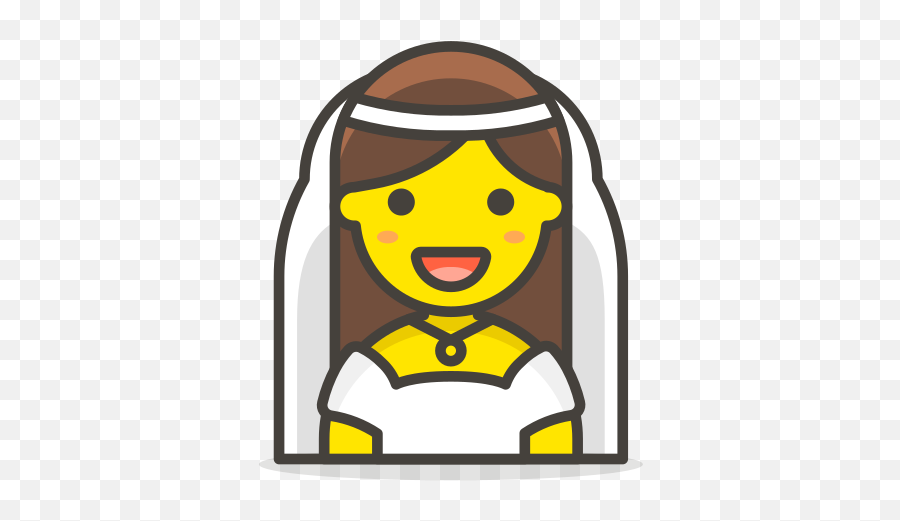 Bride With Veil Free Icon Of 780 Vector Emoji - Raise Hand Cartoon Png,Veil Png