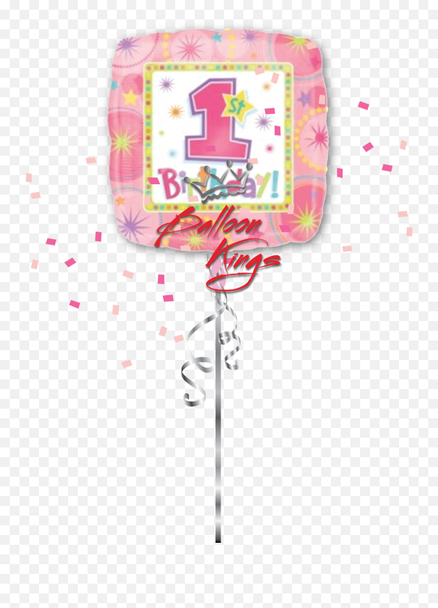 1st Birthday Girl Square - Balloon Png,Birthday Girl Png