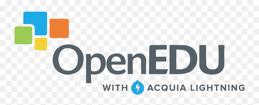 Openedu Powered By Acquia Lightning Drupalorg - Open Edu Logo Png,Lightning Logo