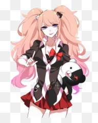 Danganronpa Junko Y Monokuma - All Monokumas From Danganronpa Png,Monokuma Png