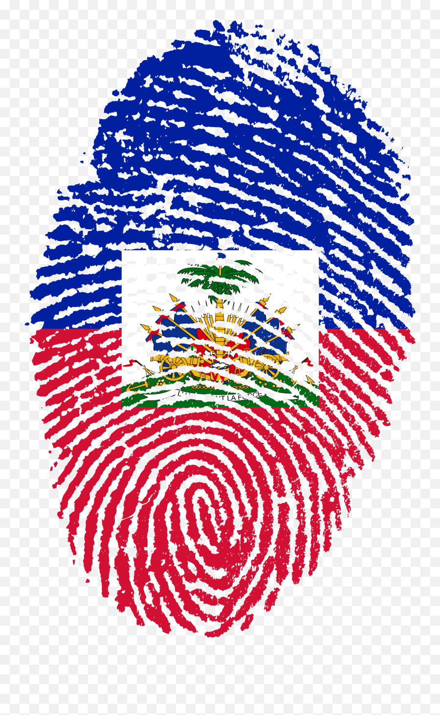 Haitian Fingerprint Png Image - Haitian Flag Fingerprint,Haiti Flag Png