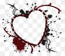 Romantic Love Frames Png Download - Gothic Heart