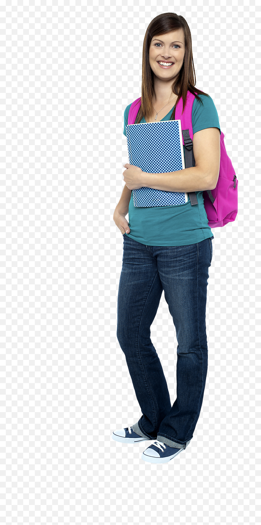 Download Young Girl Student Png Image For Free - Young Girl Png,Woman Standing Png
