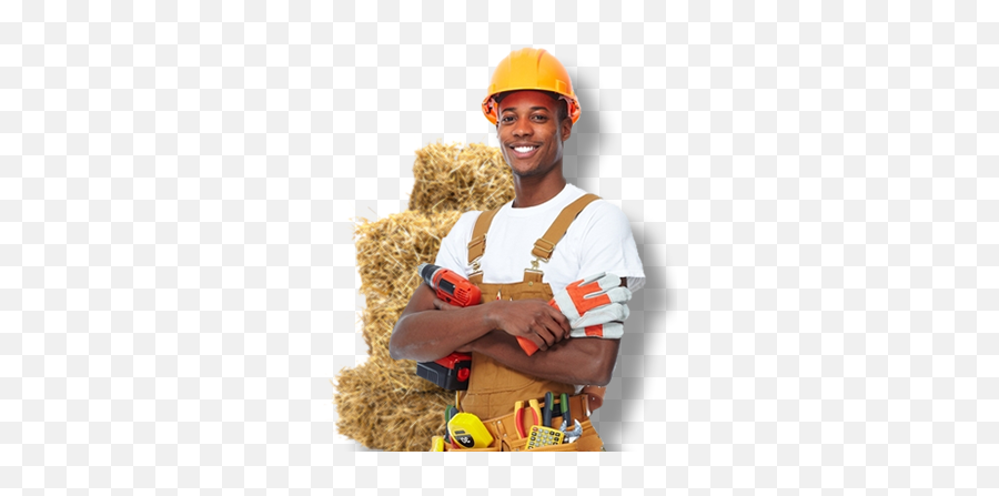 Straw Bale Construction Technician Vocational Course - Construction Worker Png,Hay Bale Png
