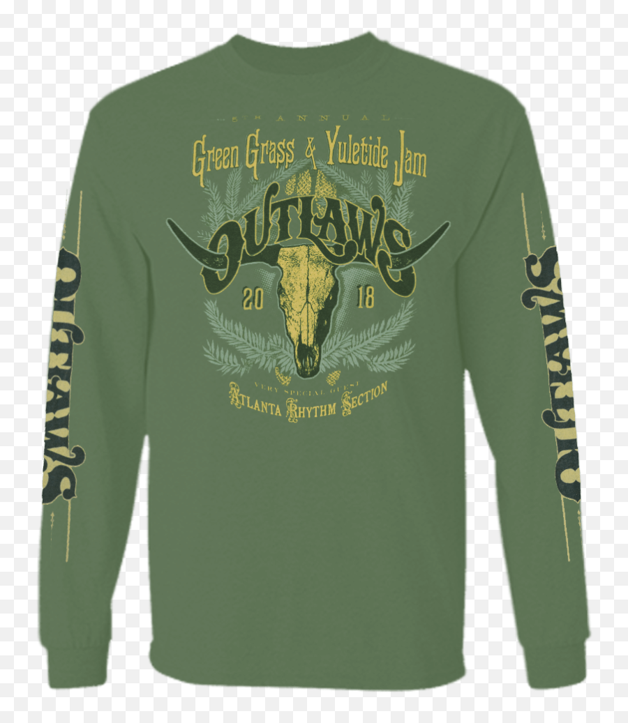 Outlaws Green Grass U0026 Yuletide Jam Long Sleeve Png