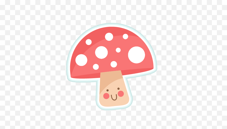 Cutemushroom Svg Cutting Files Mushroom Cut File - Cute Mushroom With Transparent Background Png,Mushroom Transparent Background