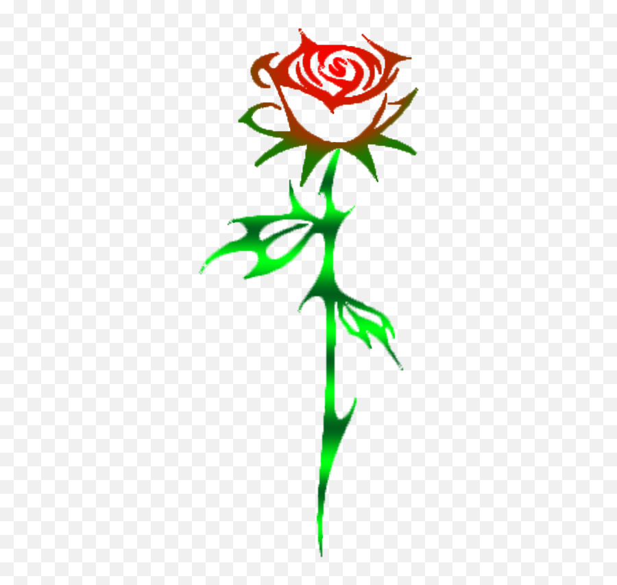 Rose Clipart Thorn Transparent Free For Download - Tribal Rose Png,Thorns Png