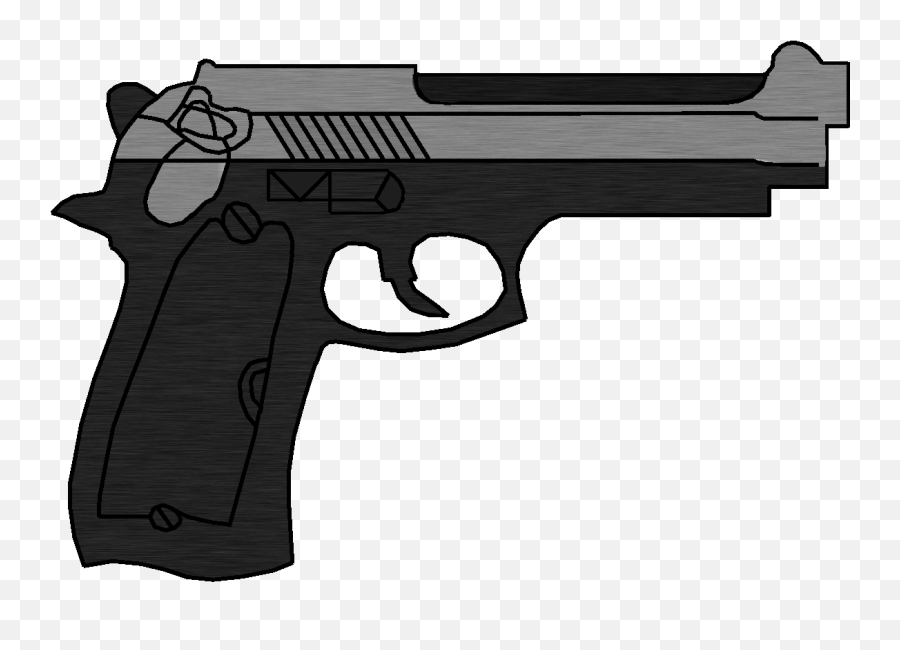 Pistol Drawn Clipart - Hand Drawn Guns Transparent Png,Revolver Transparent