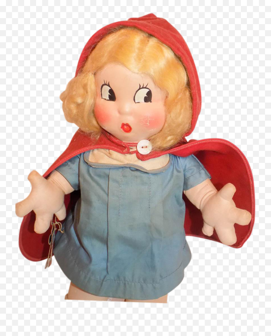Vintage Knickerbocker Walt Disney Little Red Riding Hood - Little Red Riding Hood Disney Toy Png,Red Hood Png