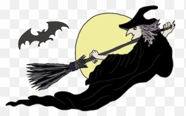 Clipart With Transparent Background - Halloween Witch Cartoon png