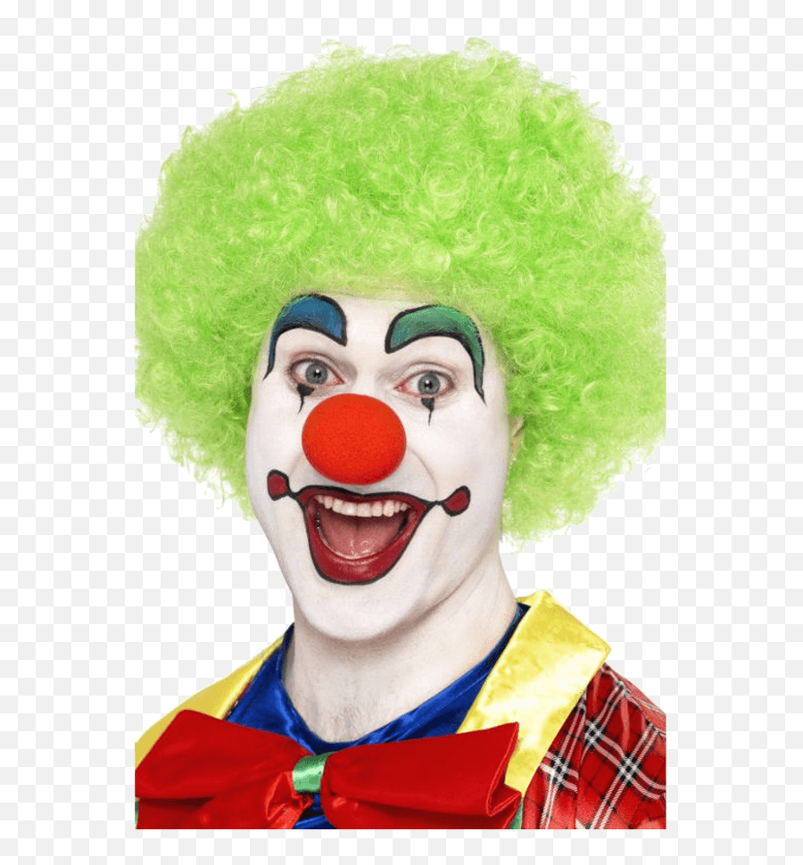 Economy Clown Wig In Green - Green Clown Png,Clown Wig Png