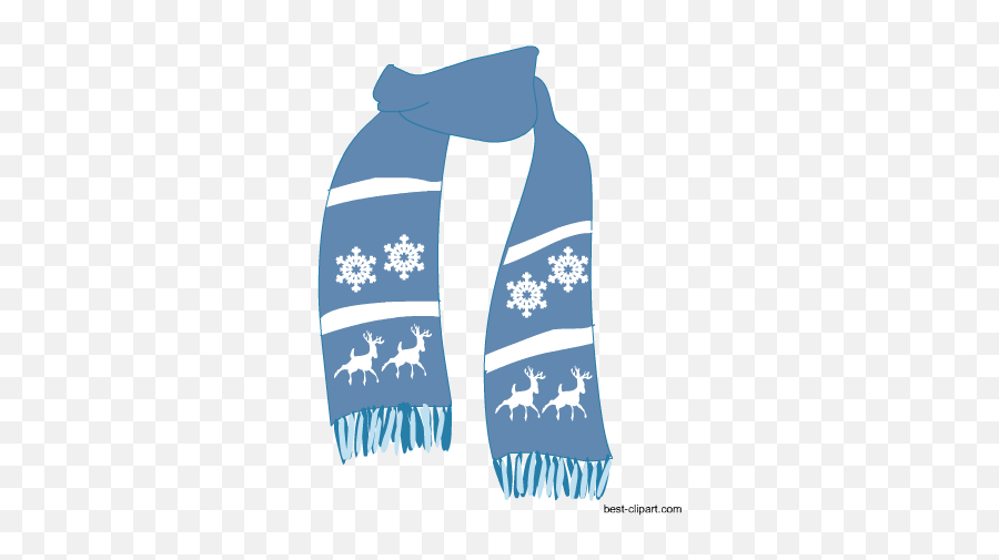 Light Blue Scarf Free Winter Season - Transparent Background Scarf Clip Art Png,Scarf Png