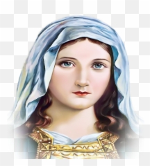 Hd St Mary Png Transparent Image - Mother Mary Face Clipart,Mary Png