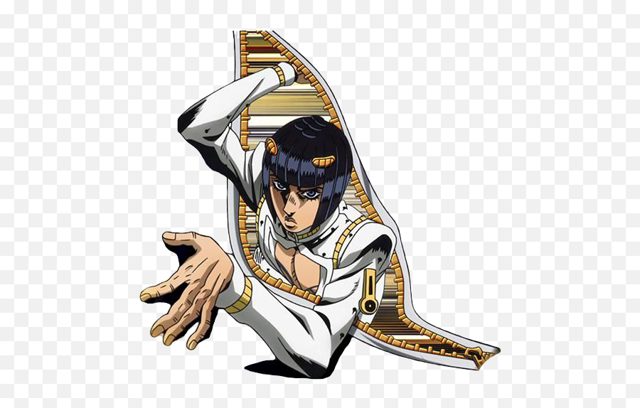 Bruno Bucciarati Zipping Through Something Part 5 - Transparent Bruno Bucciarati Png,Image With Transparent Background