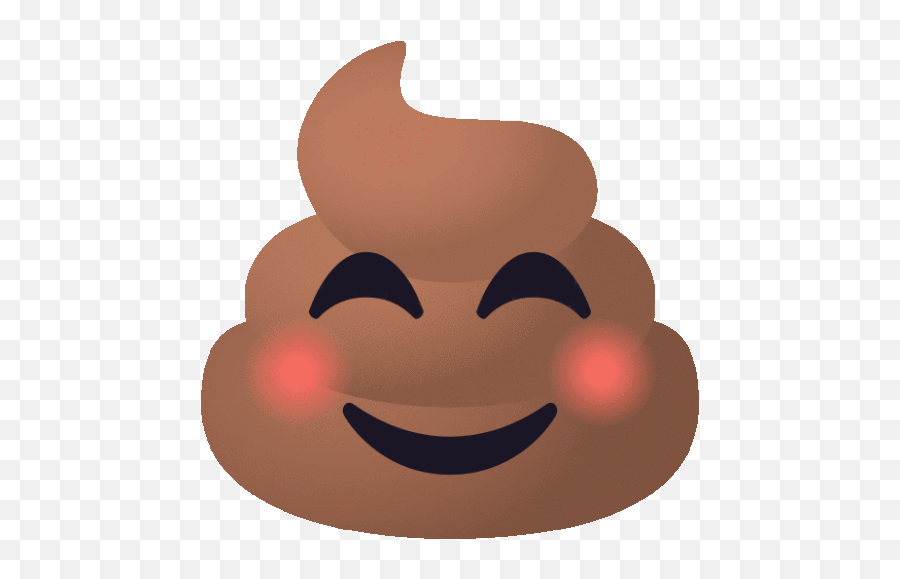 Blushing Pile Of Poo Gif - Blushing Pileofpoo Joypixels Discover U0026 Share Gifs Happy Png,Embarrassed Emoji Transparent