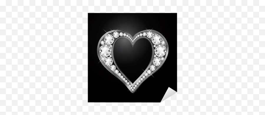 Diamond Heart Sticker U2022 Pixers - We Live To Change Mobile Phone Png,Diamond Heart Png
