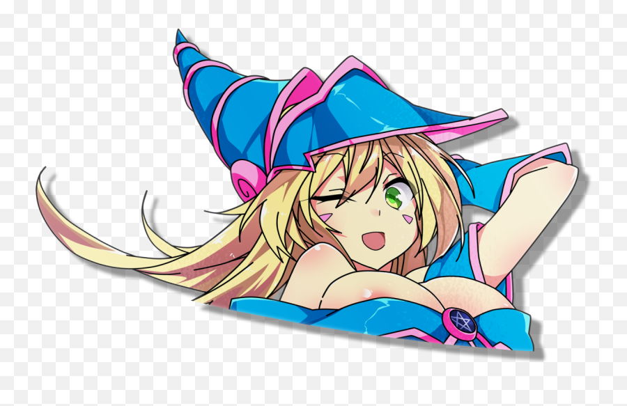 Sorta Peeking Magician Girl - Fictional Character Png,Dark Magician Png