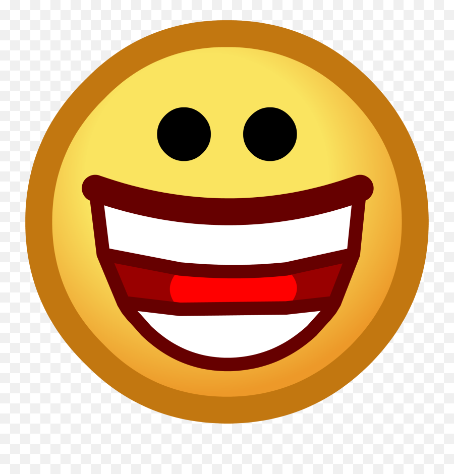 Transparent Hd Laughing Face - Club Penguin Emojis Png,Happy Emoji Transparent