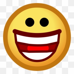 Transparent Hd Laughing Face - Club Penguin Emojis Png