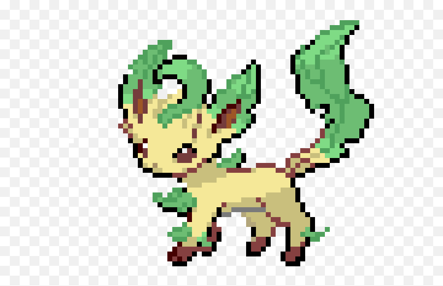 Leafeon - Shiny Leafeon Pixel Art Png,Leafeon Png