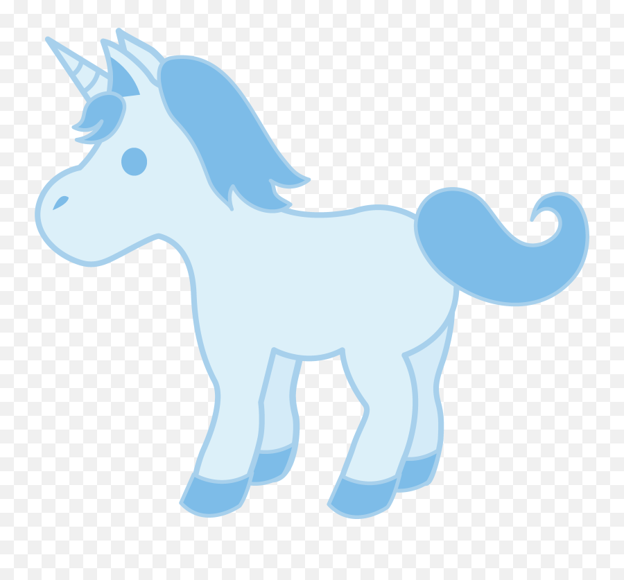 Download Svg Free Library - Cute Unicorn W Blue Png,Unicorn Silhouette Png