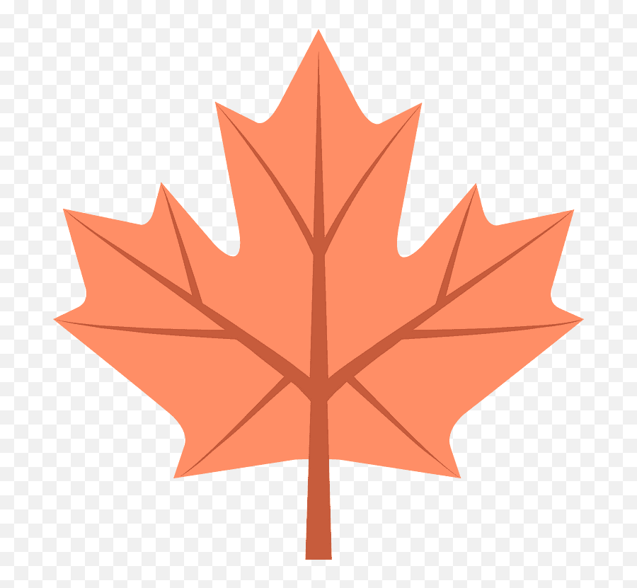 Maple Leaf Emoji Clipart - Canada Maple Leaf Png Black,Leaf Emoji Png