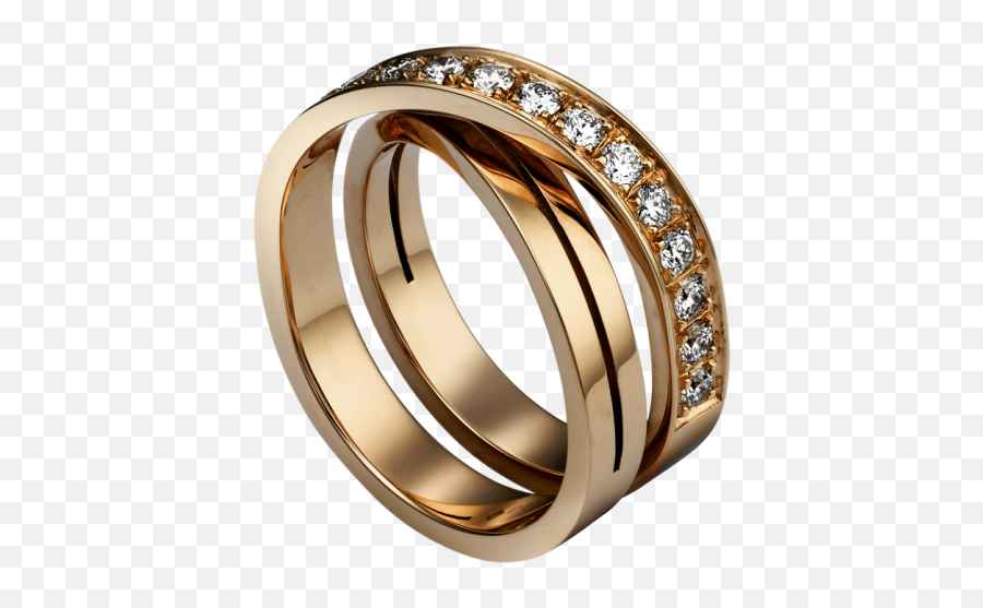 Gold Ring With White Diamonds Png Clipart - Cartier Ring,Saturn Rings Png