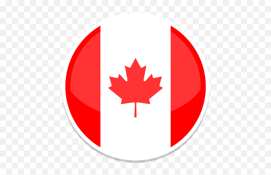 Canada Icon - Canadian Flag Png,American Flag Circle Png